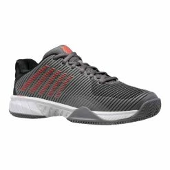 K-Swiss Hypercourt Express 2 Men CLAY COURT, Gray/Blk/Red -Tennis Outlet Shop 06614052b 05646.1654110183