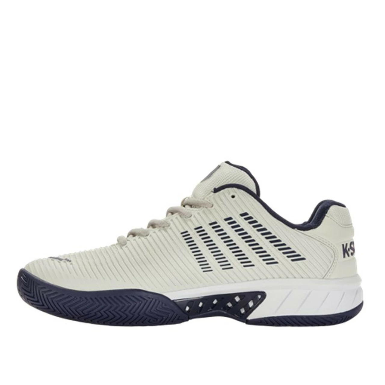 K-Swiss Hypercourt Express 2 Men, Gray/Navy 2E WIDE (Extra Width) 3 K-Swiss Hypercourt Express 2 Men, Gray/Navy 2E WIDE (Extra Width) - Image 3