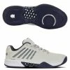K-Swiss Hypercourt Express 2 Men, Gray/Navy 2E WIDE (Extra Width)