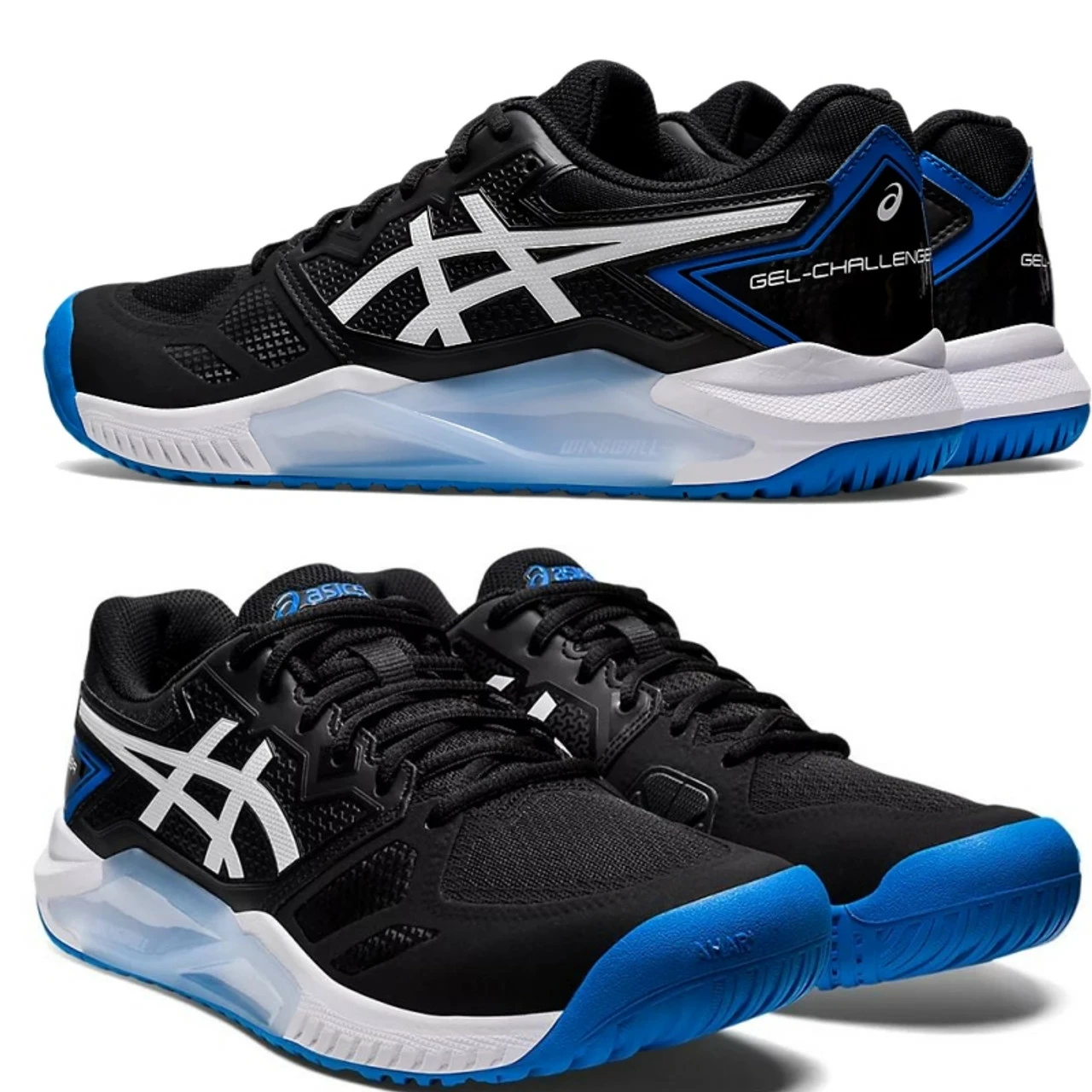 Asics Gel Challenger 13 Men, Black/Blue 2 Asics Gel Challenger 13 Men, Black/Blue - Image 2