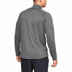 Under Armour Tech 1/2 Zip For Men, Carbon Heather -Tennis Outlet Shop 1328495 090c 56697.1650348033