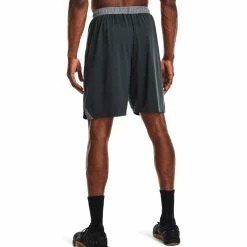 Under Armour Locker 9" Pocketed Short For Men, Steel Gray -Tennis Outlet Shop 1351350b 57195.1650349560