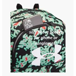 Under Armour Hustle Sport Backpack, Blk/Grn/Red -Tennis Outlet Shop 1364181.013c 05664.1667577227