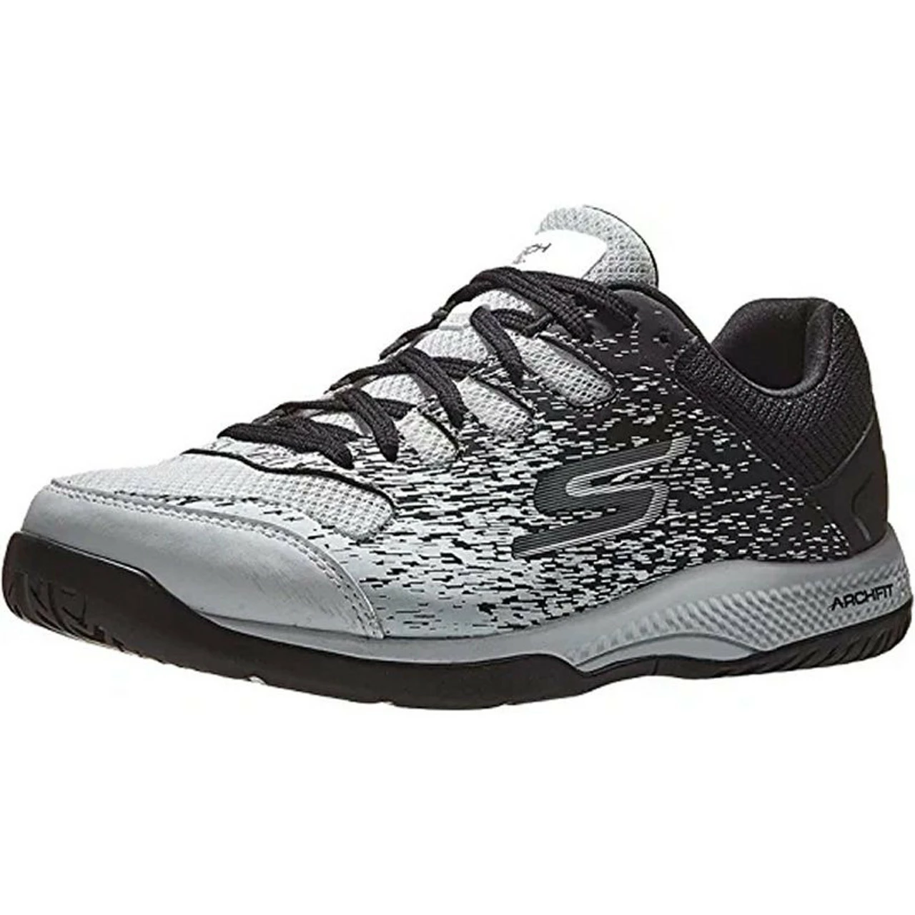 Skechers Viper Court Mens Pickleball Shoes, White/Black 3 Skechers Viper Court Mens Pickleball Shoes, White/Black - Image 3