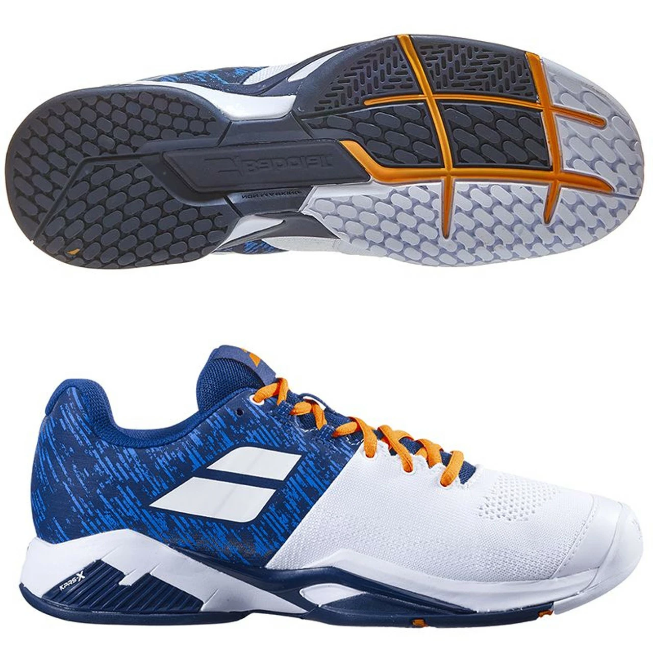 Babolat Propulse Blast AC Men, White/Blue/Orange 1 Babolat Propulse Blast AC Men, White/Blue/Orange