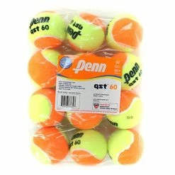 Penn QST 60 Orange / Yellow Tennis Ball, Dozen FREE SHIPPING