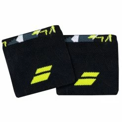 Babolat Wristbands 2023, Black/Gray/Yellow