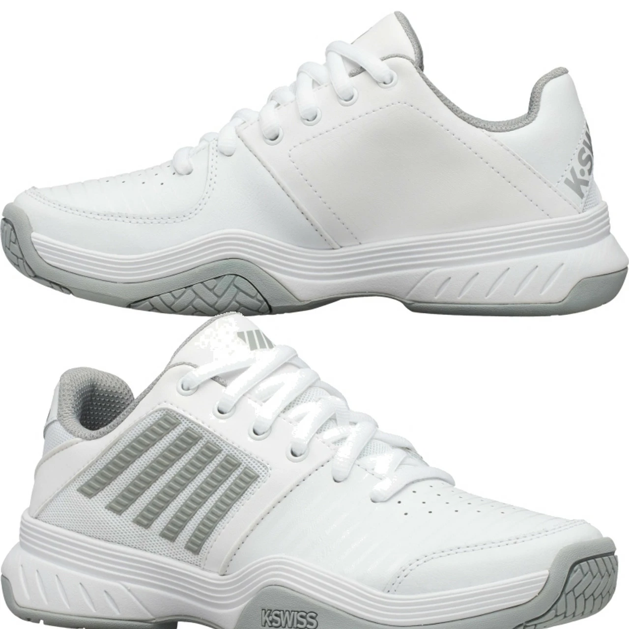 K-Swiss Court Express Ladies, White/Silver 2 K-Swiss Court Express Ladies, White/Silver - Image 2