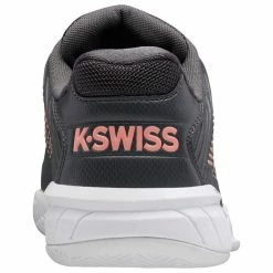 K-Swiss Hypercourt Express 2 Ladies WIDE, Ashpalt/Peach -Tennis Outlet Shop 96613009b 19862.1652202370.1280.1280 18609.1660070823