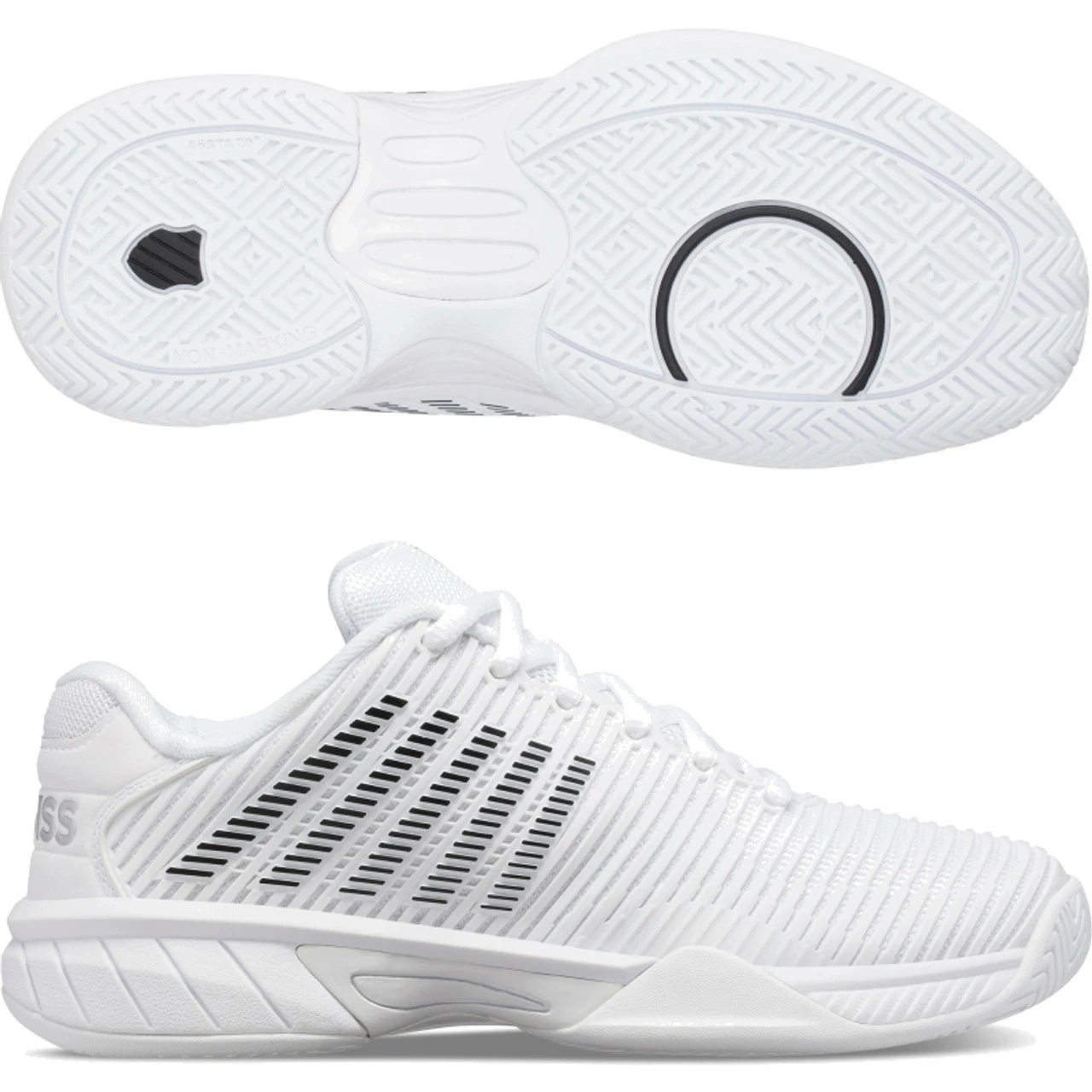 K-Swiss Hypercourt Express 2 Ladies, White/Black 1 K-Swiss Hypercourt Express 2 Ladies, White/Black