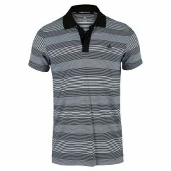 Adidas Classic Polo, Black / White Stripe