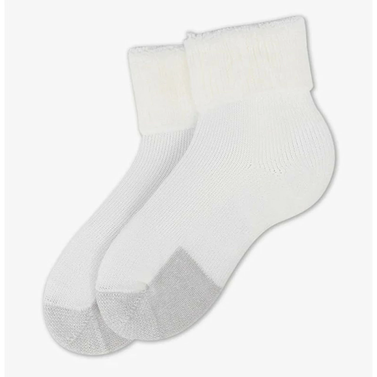 Thorlo TC-11 Cuff Sock, White 2 Thorlo TC-11 Cuff Sock, White - Image 2