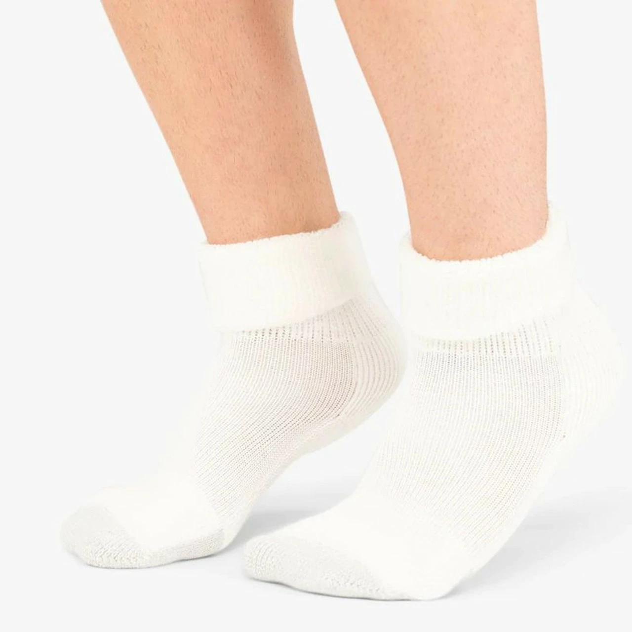 Thorlo TC-11 Cuff Sock, White 3 Thorlo TC-11 Cuff Sock, White - Image 3