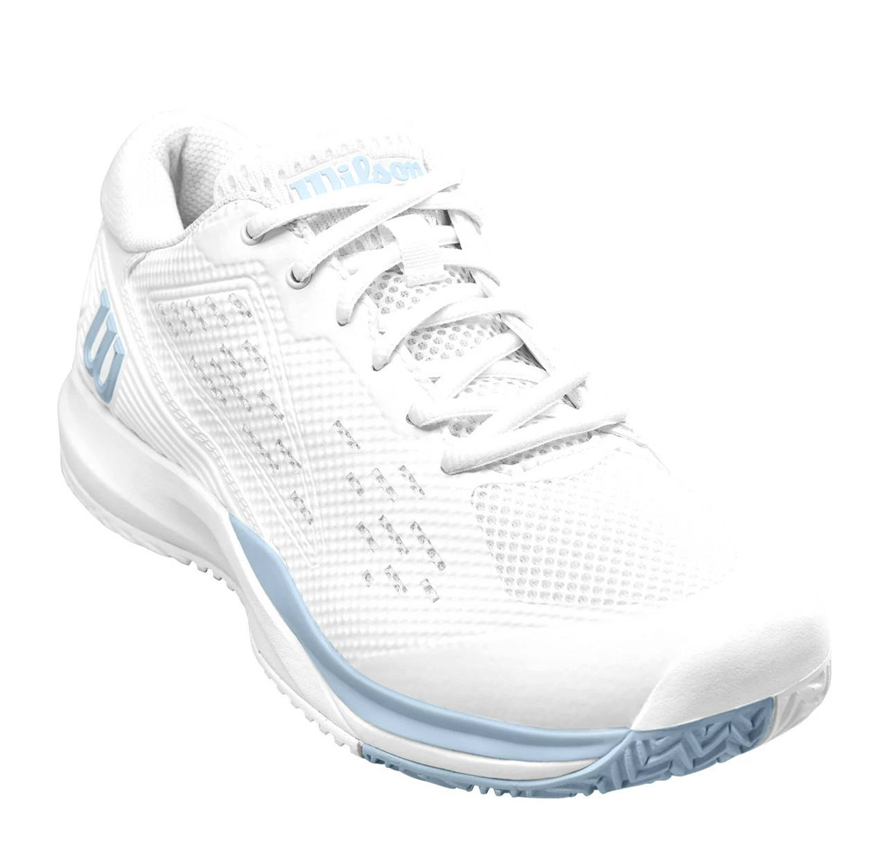 Wilson Rush Pro Ace Ladies WIDE WIDTH, White/Baby Blue 2 Wilson Rush Pro Ace Ladies WIDE WIDTH, White/Baby Blue - Image 2