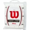 Wilson Pro Overgrip, 12 Pack - White Or Black