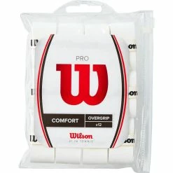 Wilson Pro Overgrip, 12 Pack - White Or Black