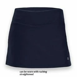 Fila Shirred Side Skort In Black, White Or Navy -Tennis Outlet Shop tw161pk3c 69519.1650345398
